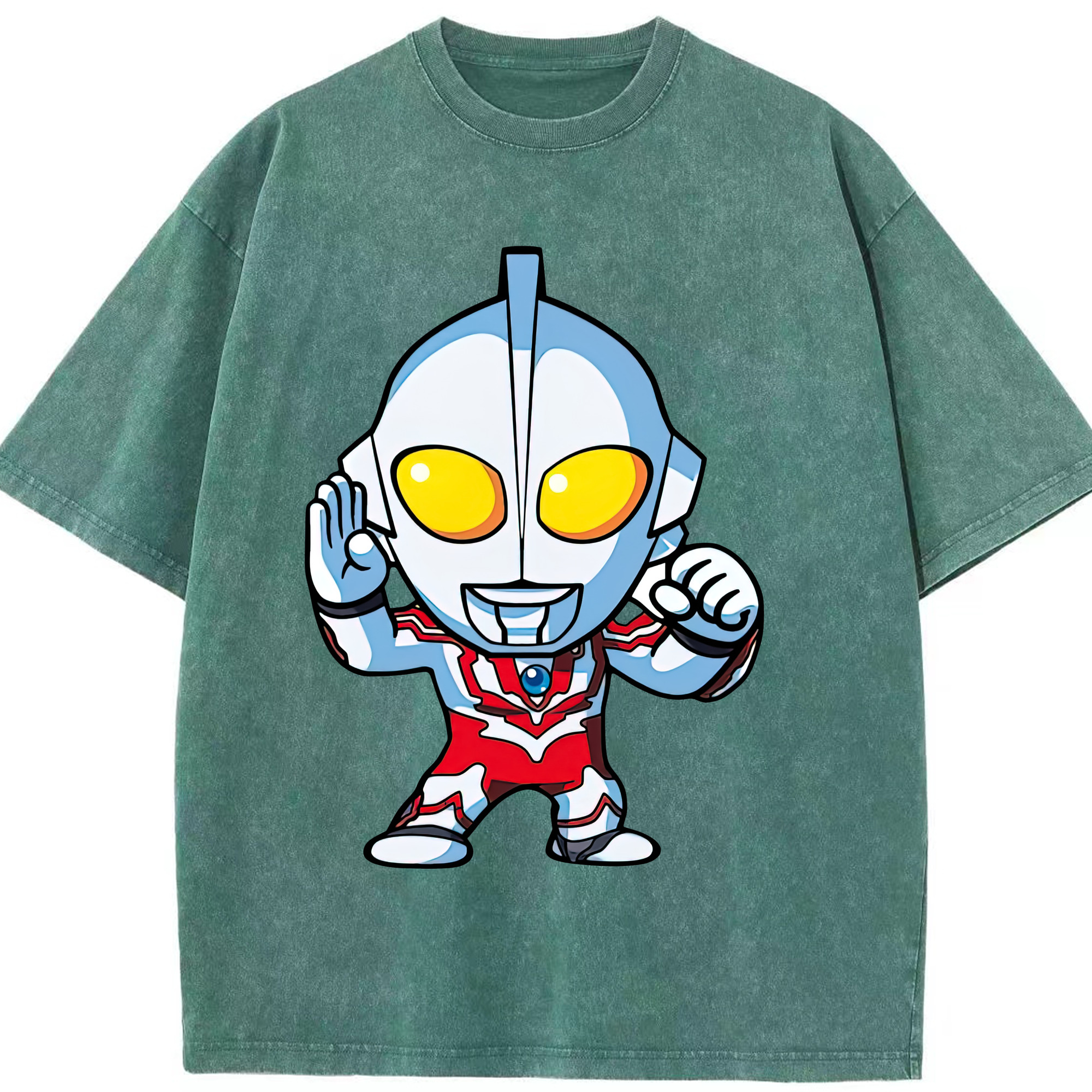 （画像用） ウルトラマン Ultraman 綿100% ヴィンテージ風 半袖Tシャツ（フロントプリント）